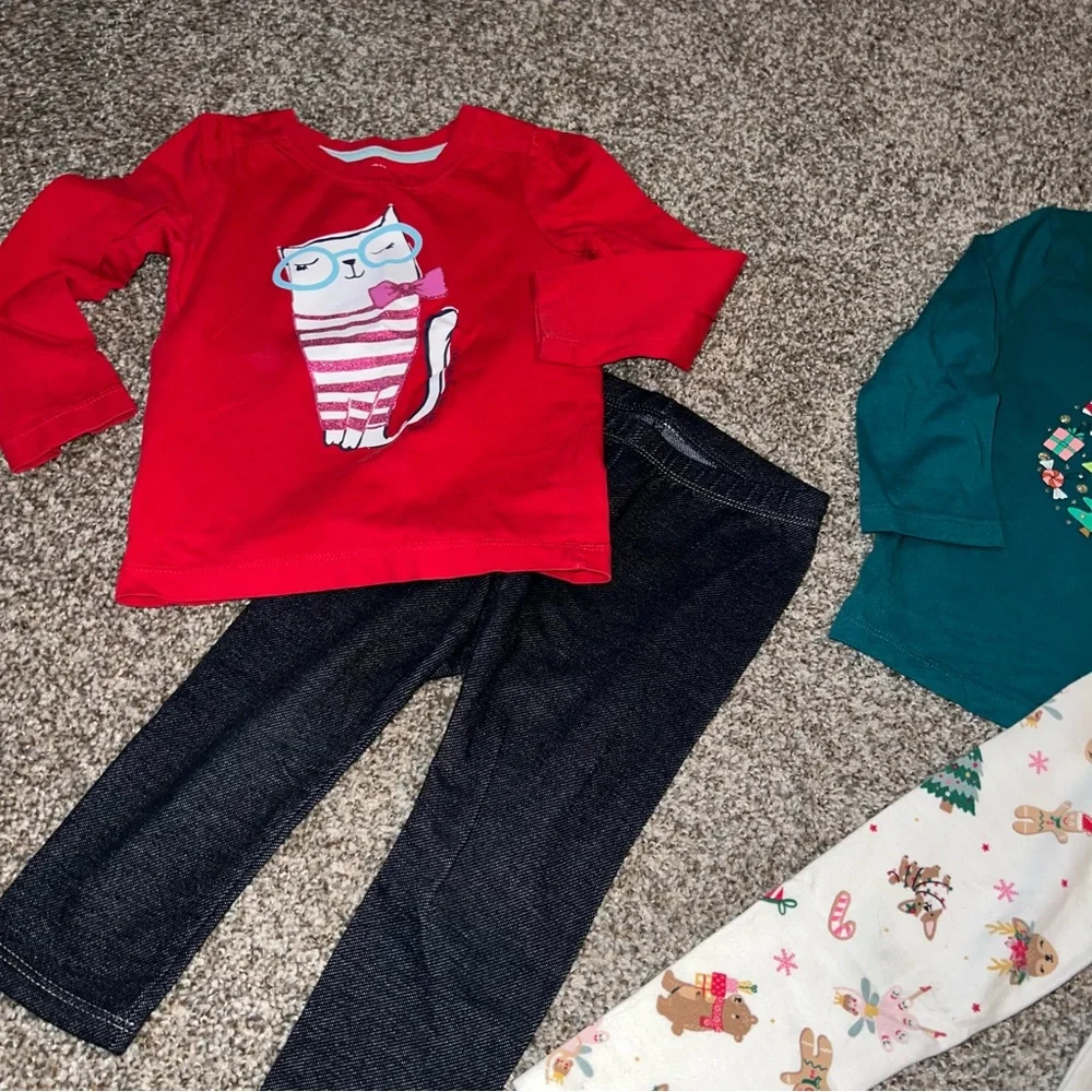 Disney Baby Carter’s Cat & Jack 24M 2T Toddler Girl 4pc Outfit Bundle